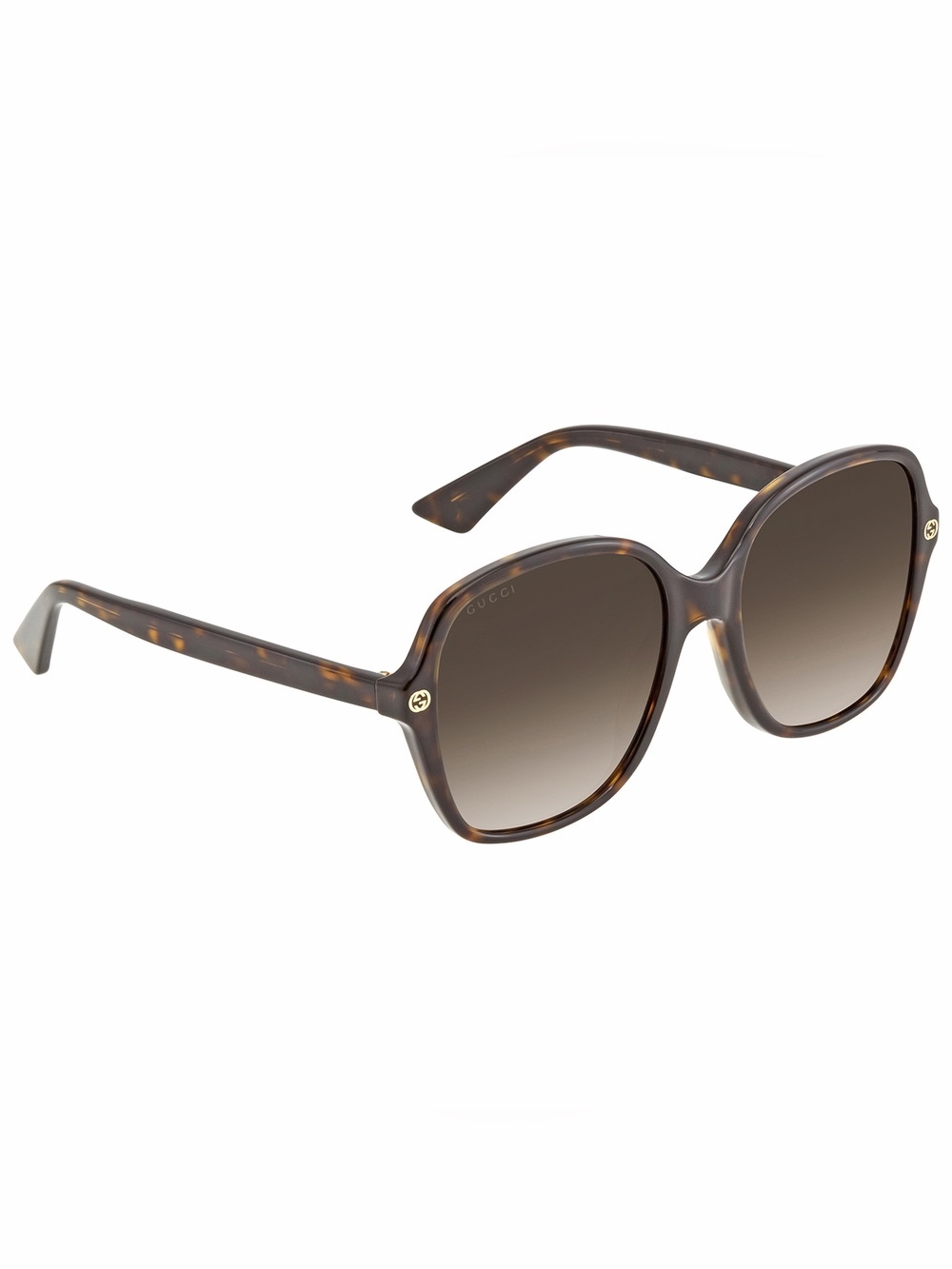 Gucci Brown Tortoiseshell Oversized Women's Sunglasses